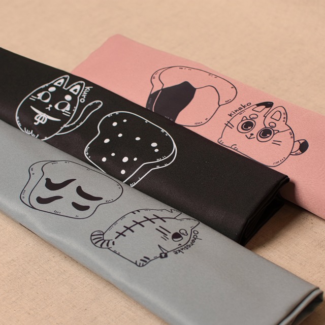 にゃあと揺れる傘エコバッグ【グリーン】