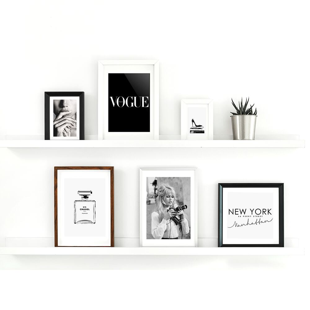 P-0316】アートポスター Vintage French Monochrome Print