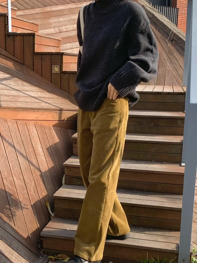 (予約) HAUS / Rendle high neck loose pullover 2color