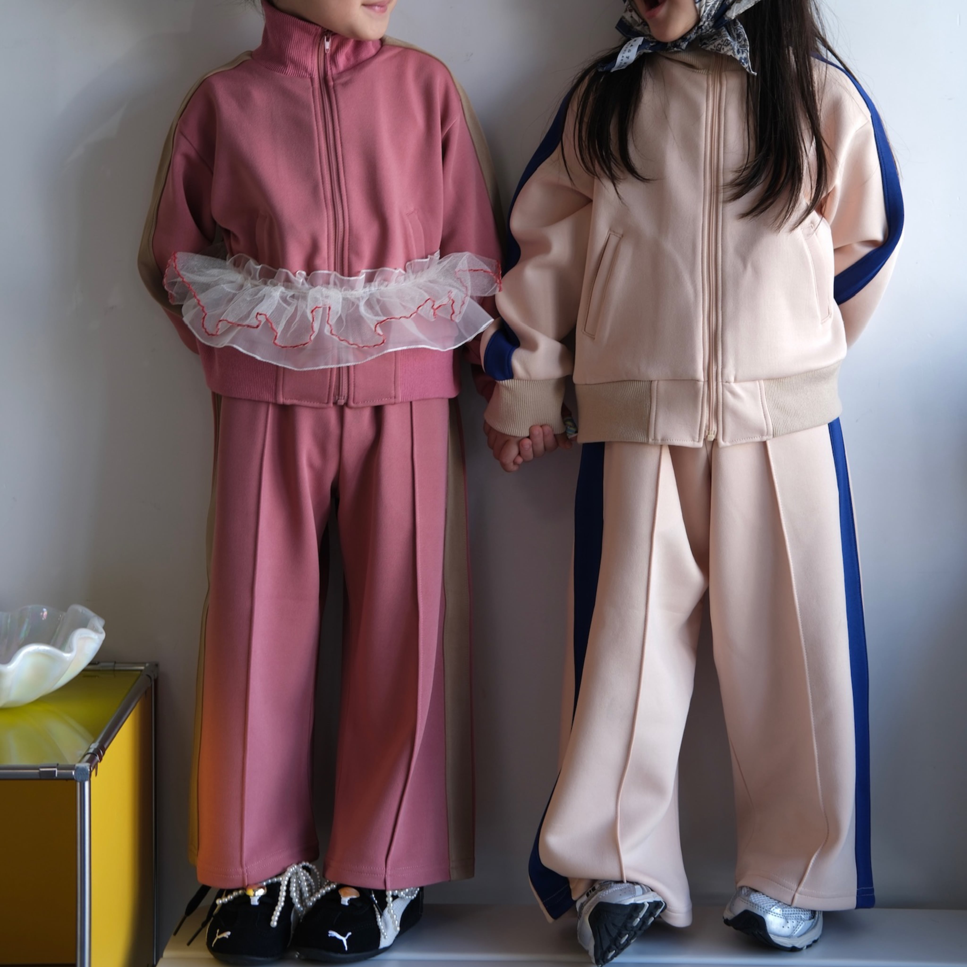 【&pal】bi-color jersey pants  /3color