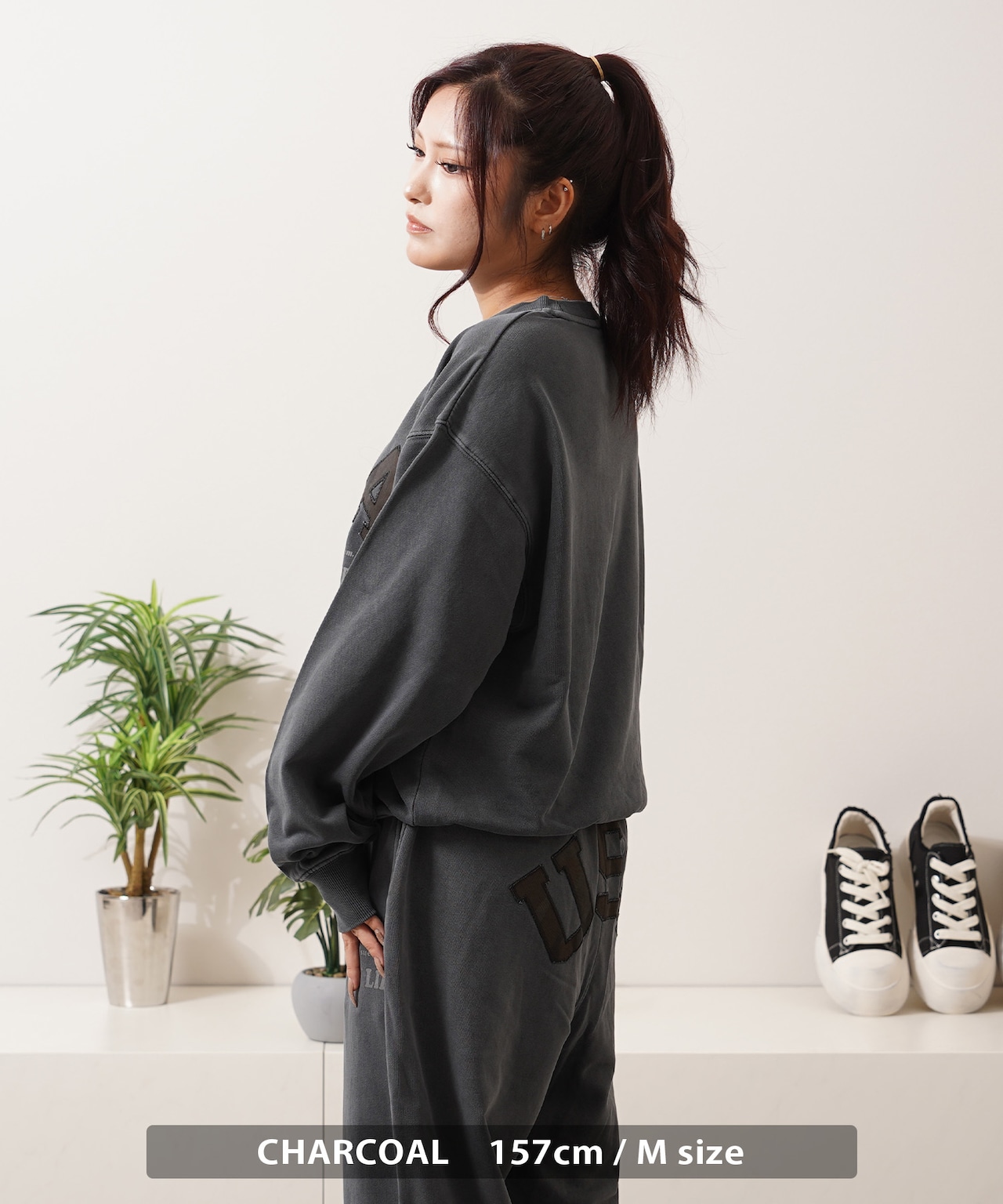 ◆USAアップリケ ピグメントスウェット◆wi-881022