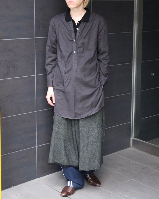 【y's for living】cropped sleeve polo shirt