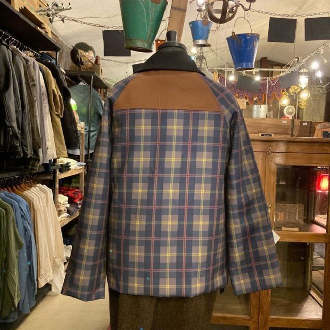 TOPANGA Lady's タータンチェックハンティングジャケット グリーン コーデュロイ ブリティッシュチェック 英国 ハンタージャケット