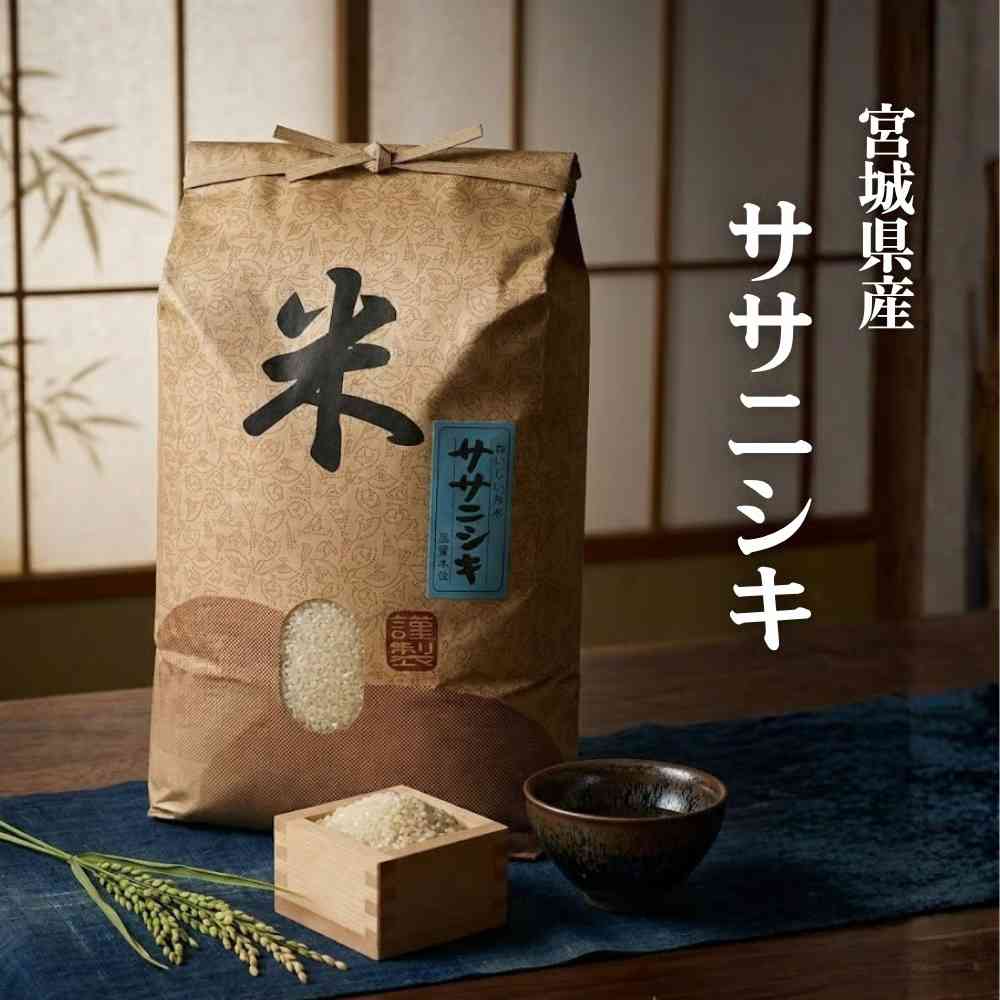 送料無料!令和7年産 宮城県産 笠原さんのササニシキ 10kg お米 宮城 美味しい おいしいお米 おこめ 5キロ 10キロ 精米 国産米
