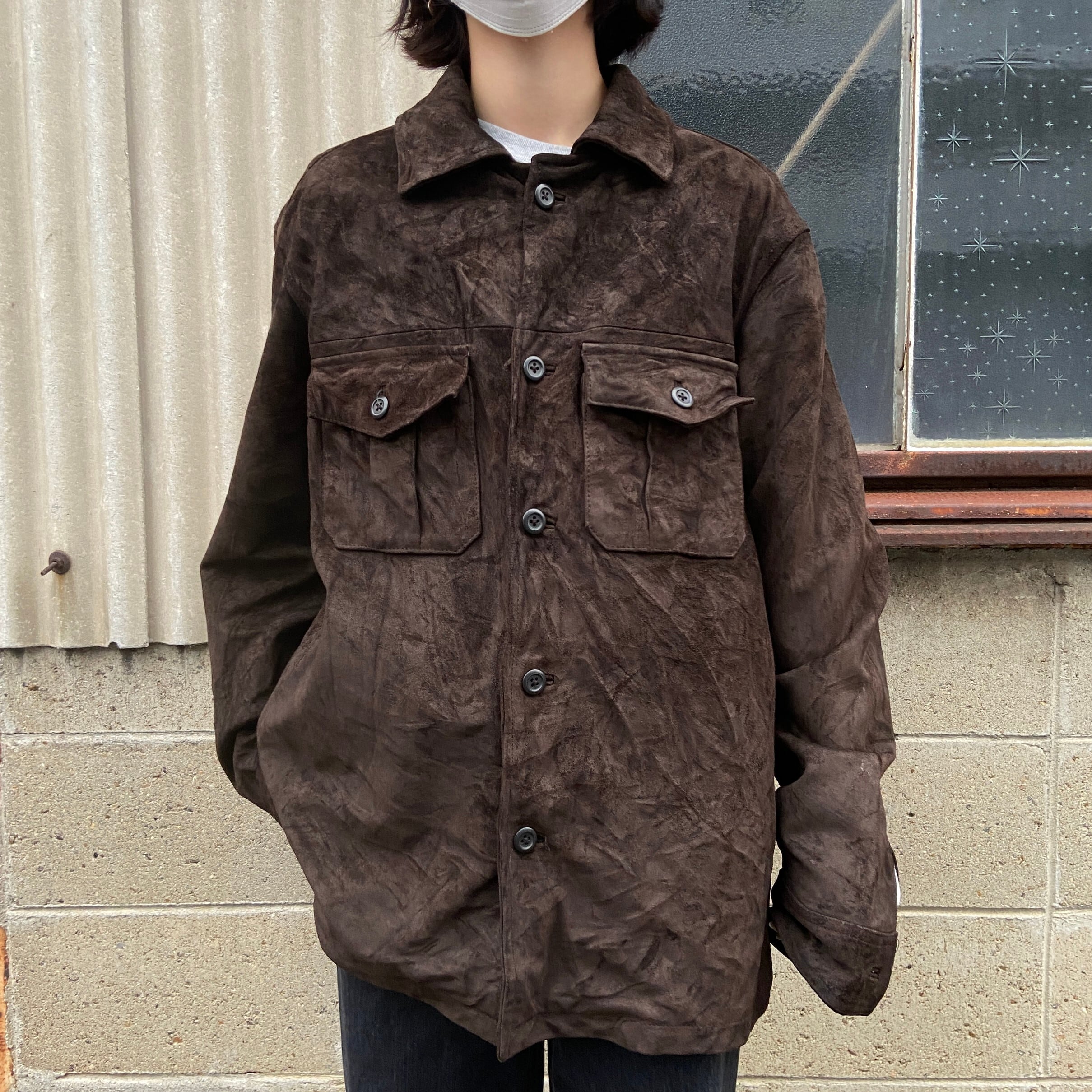 OLD GAP オールドギャップ スエード レザージャケット メンズXS 古着 