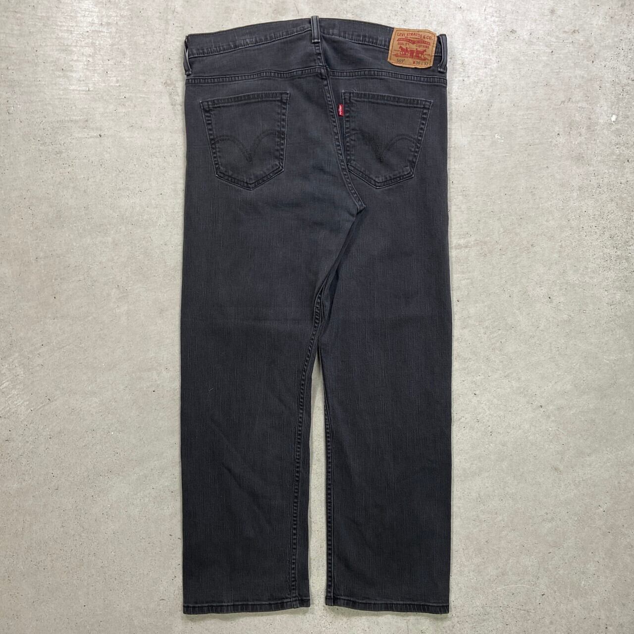 Levi's リーバイス 569 グレーデニムパンツ ルーズストレート メンズ