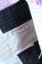 Marimekko shinobase black sleeve dress