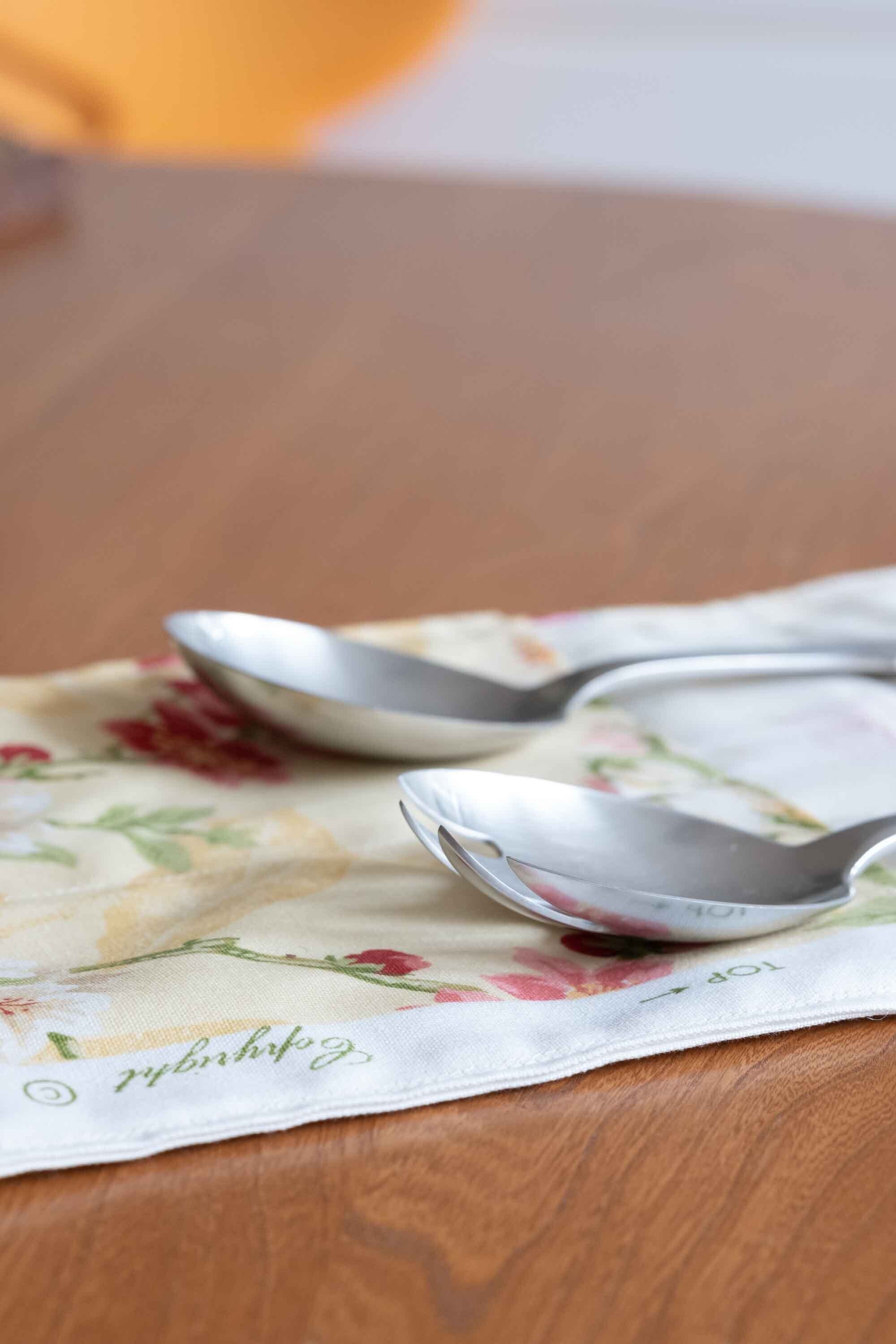 Mitra (ミトラ) サーバースプーン・フォーク オリジナルカトラリー入れ付 Georg Jensen(ジョージ・ジェンセン)1941年〜 その2