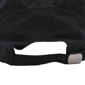 【Feng Chen Wang】Black Washed denim Cat earflap Baseball