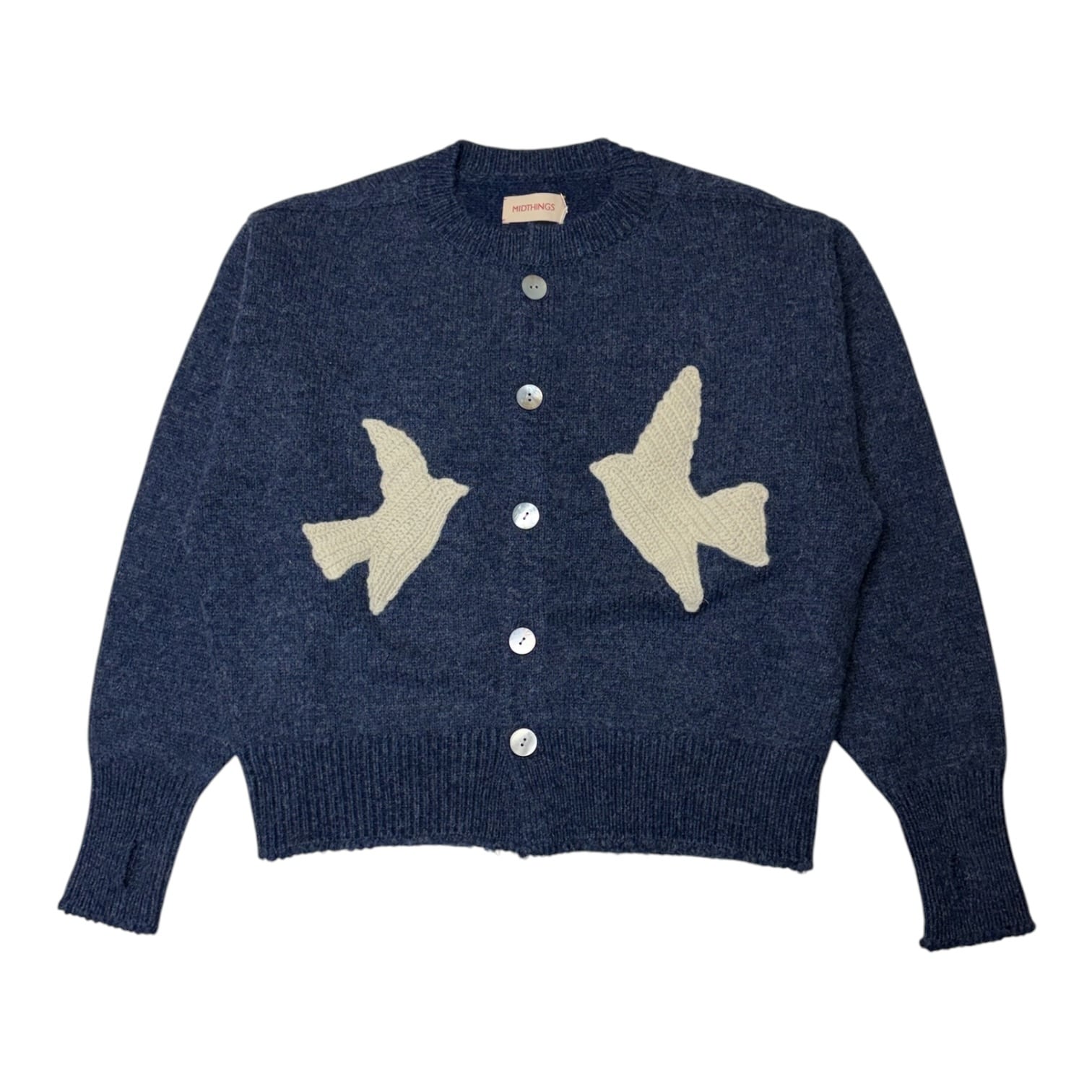 【MIDTHINGS】THE BIRD CARDIGAN(NAVY)〈国内送料無料〉