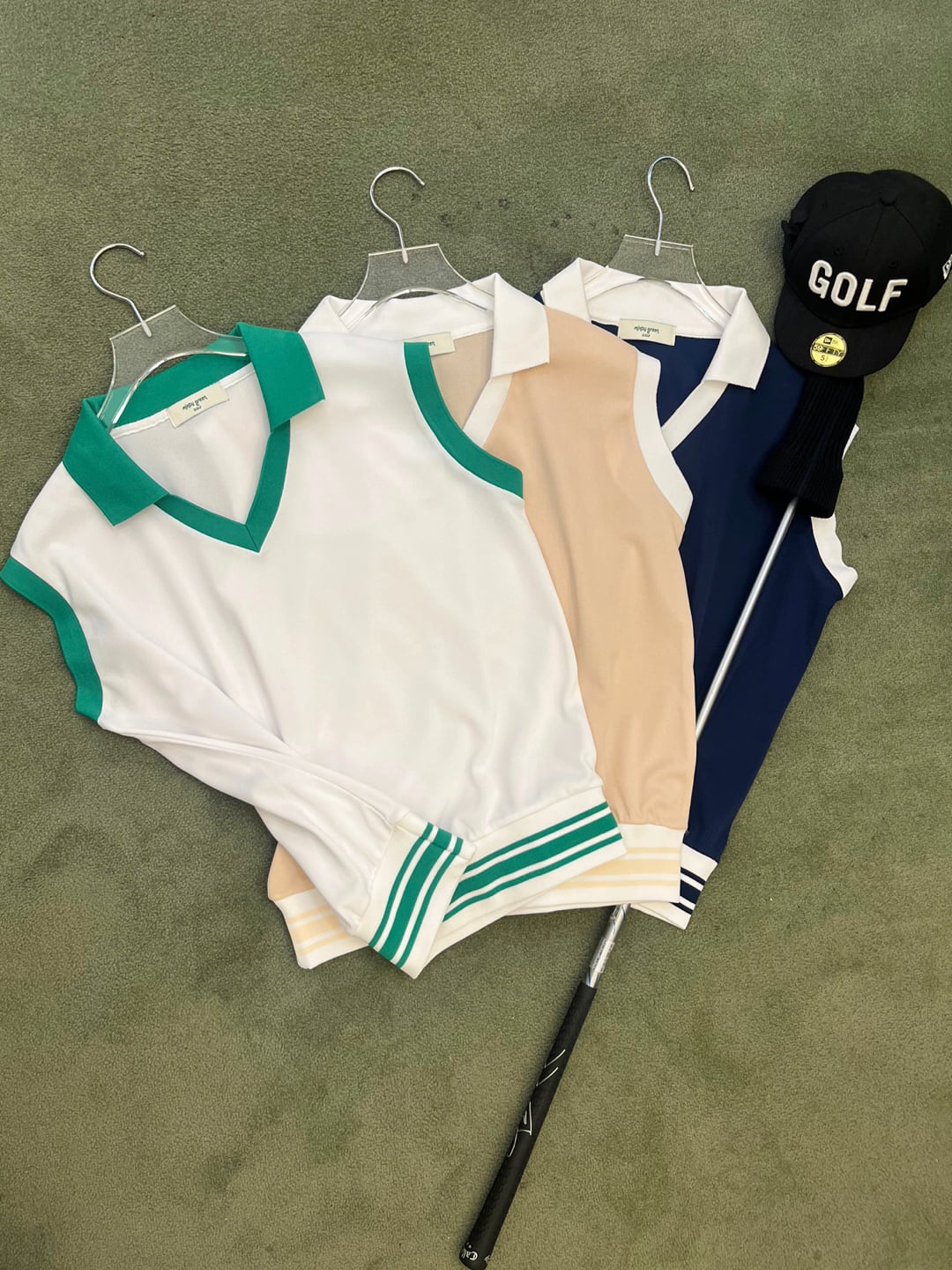 *即納*cotton V-neck vest(3colors)