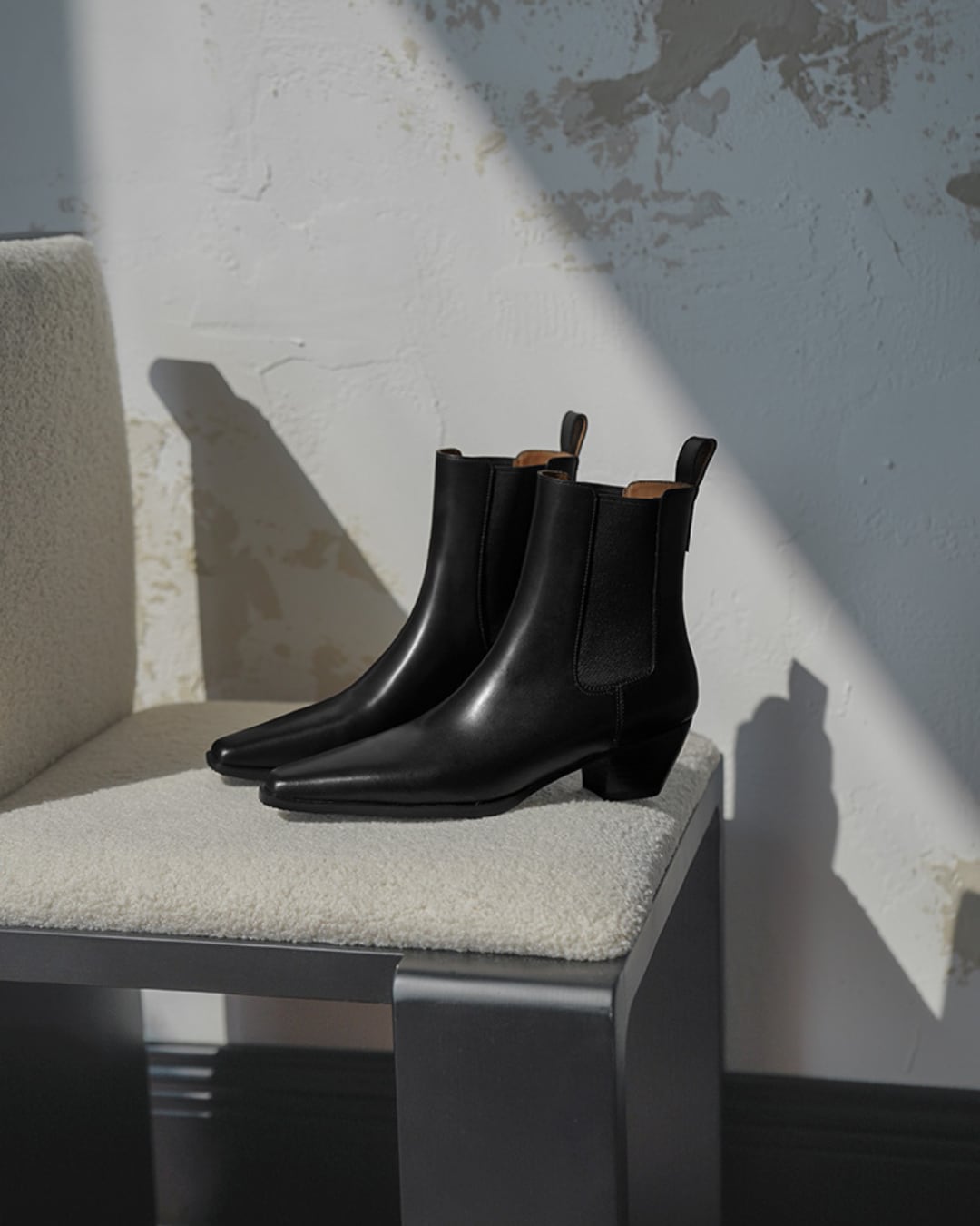 レザーサイドゴアブーツ G25112