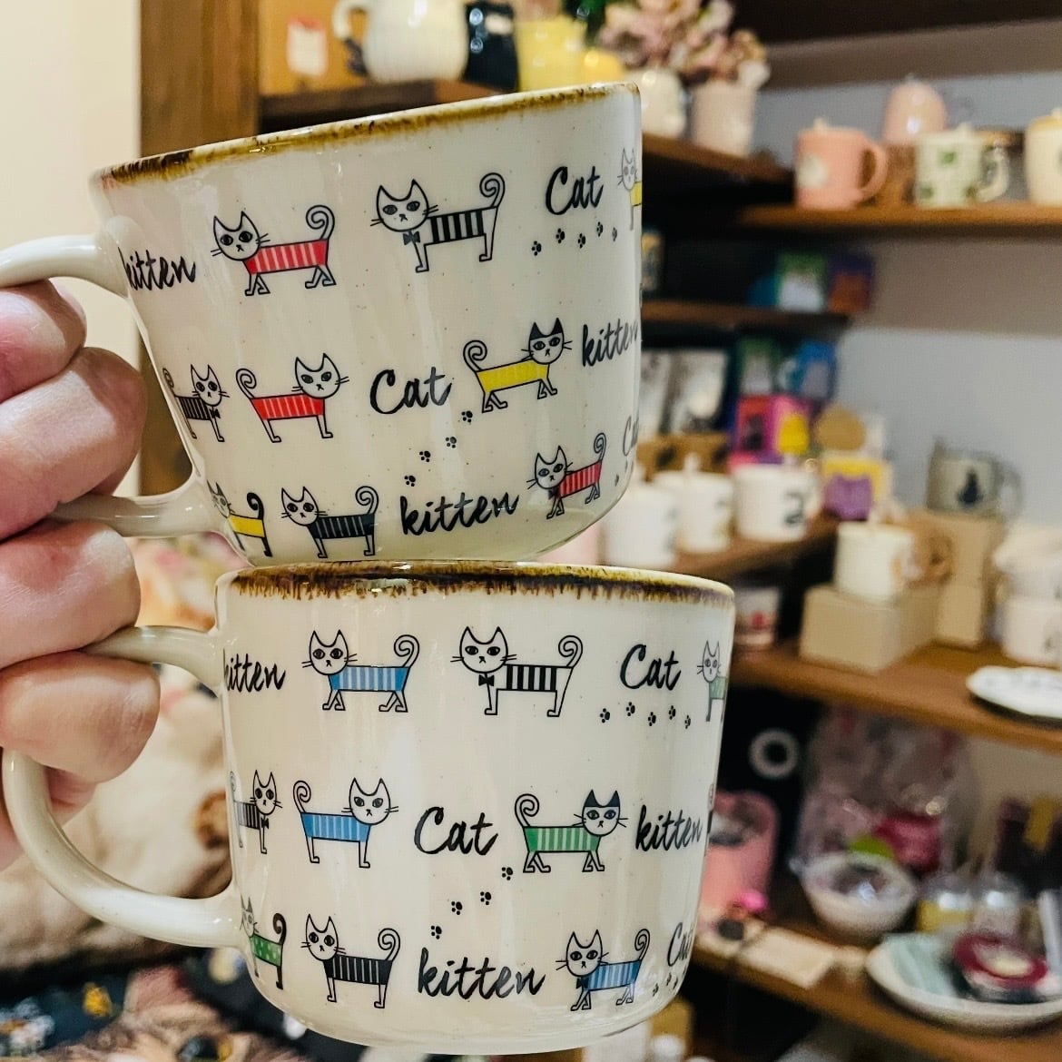 ねこねこマグカップ