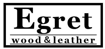 wood&leather Egret