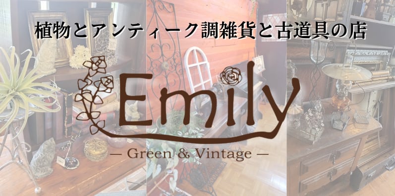 Emily -Green＆Vintage-　植物とアンティーク調雑貨と古道具の店