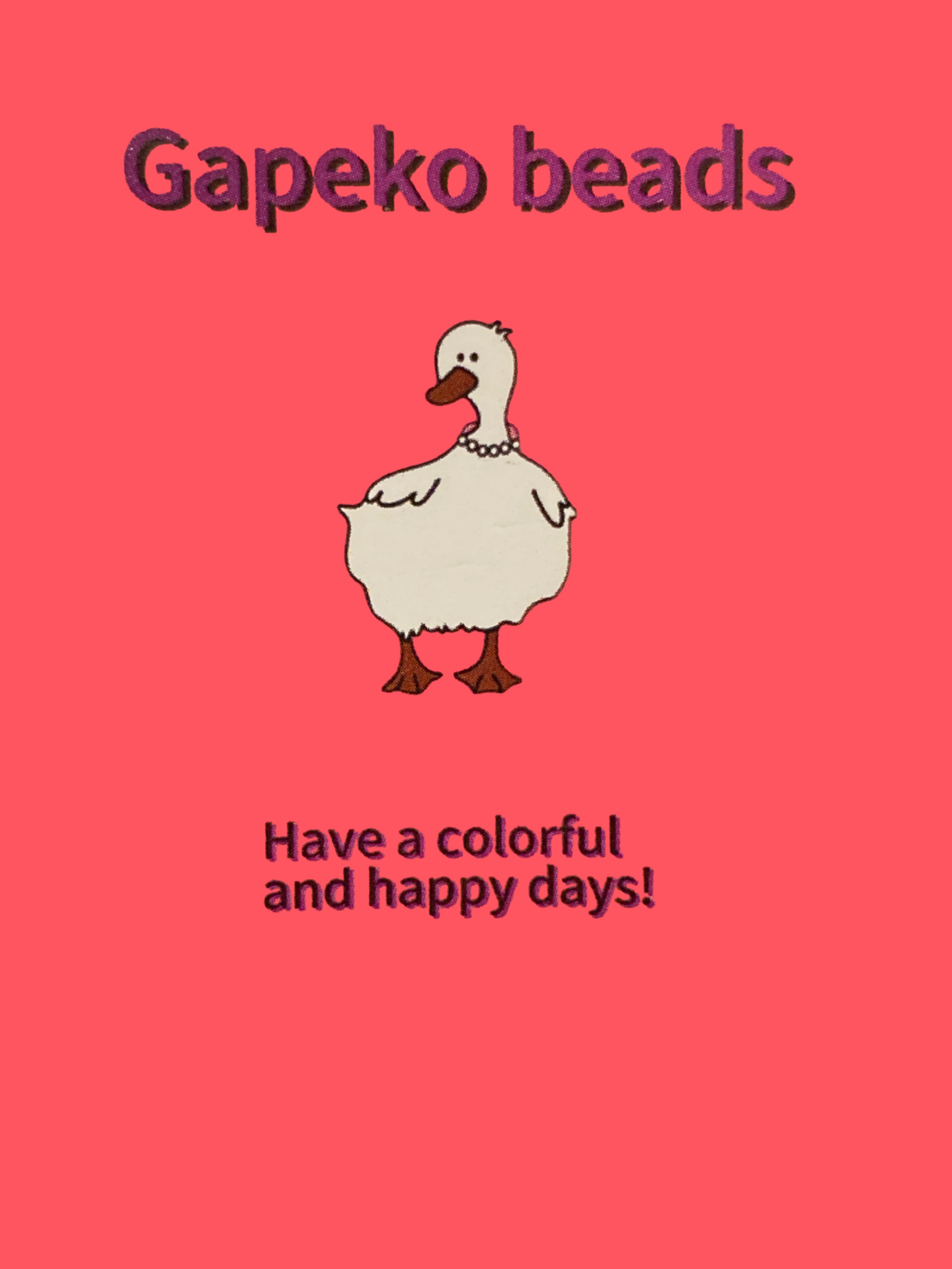 Gapeko beads