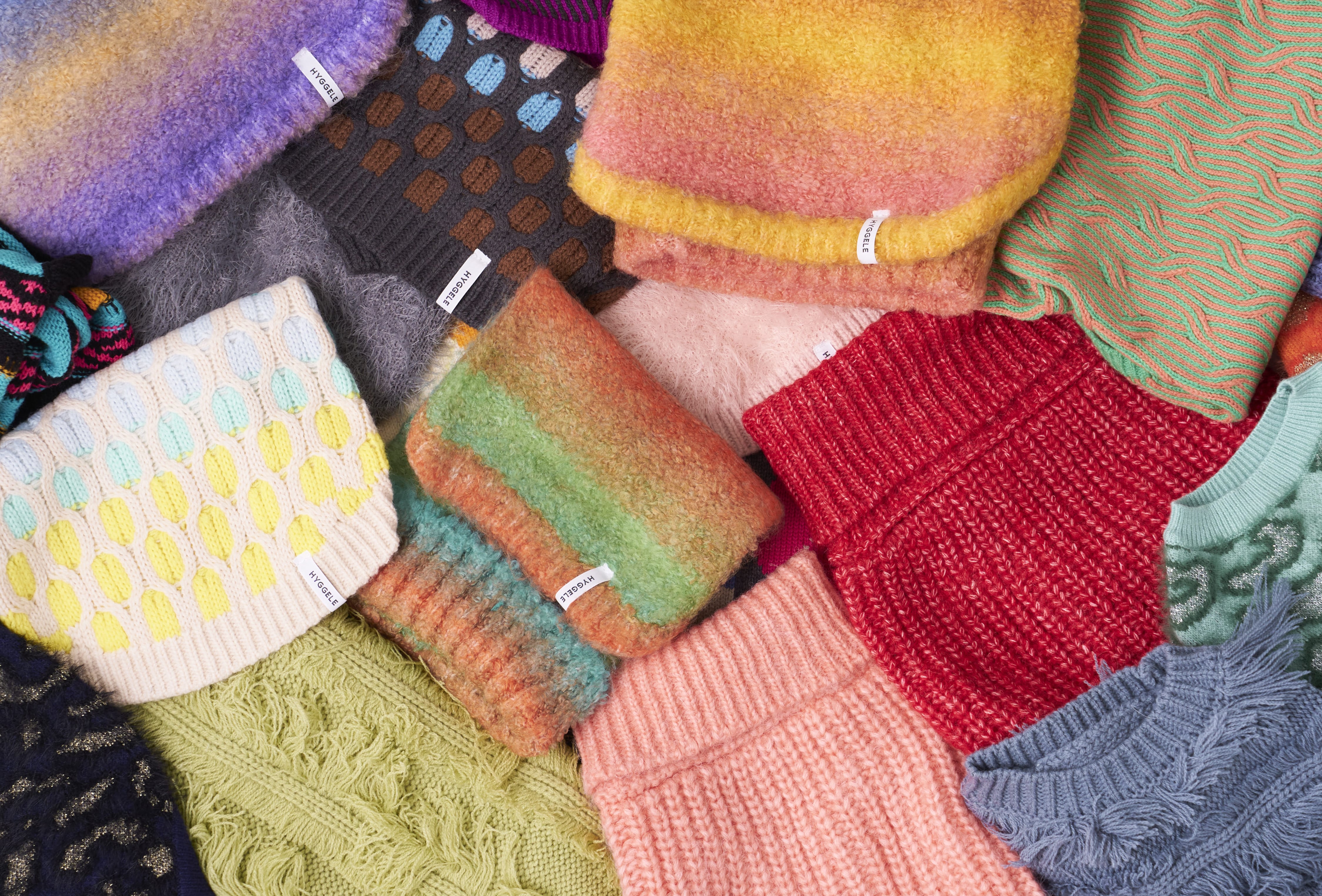 新品未使用　CLANE 【MIX COLOR KNIT TRENKER 】 mix color high neck zip knit | NKNIT