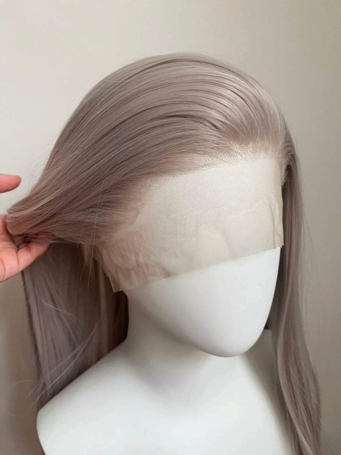 Premium - White Beige【商品番号 2022】レースフロントあり◎