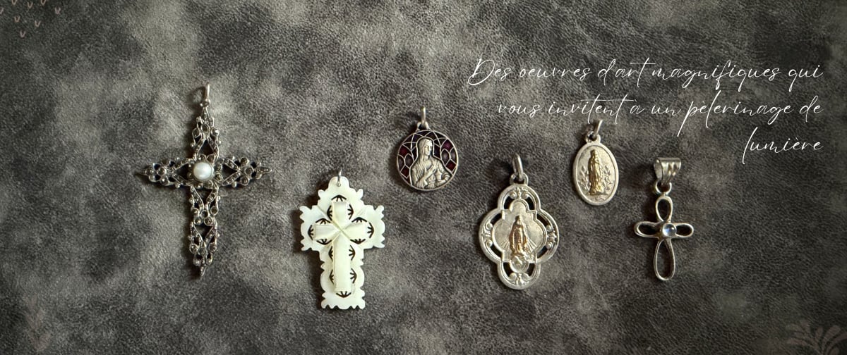 Antique medaille Mary
