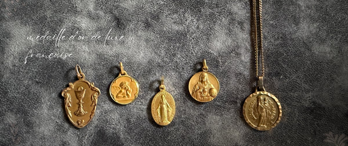 Antique medaille Mary