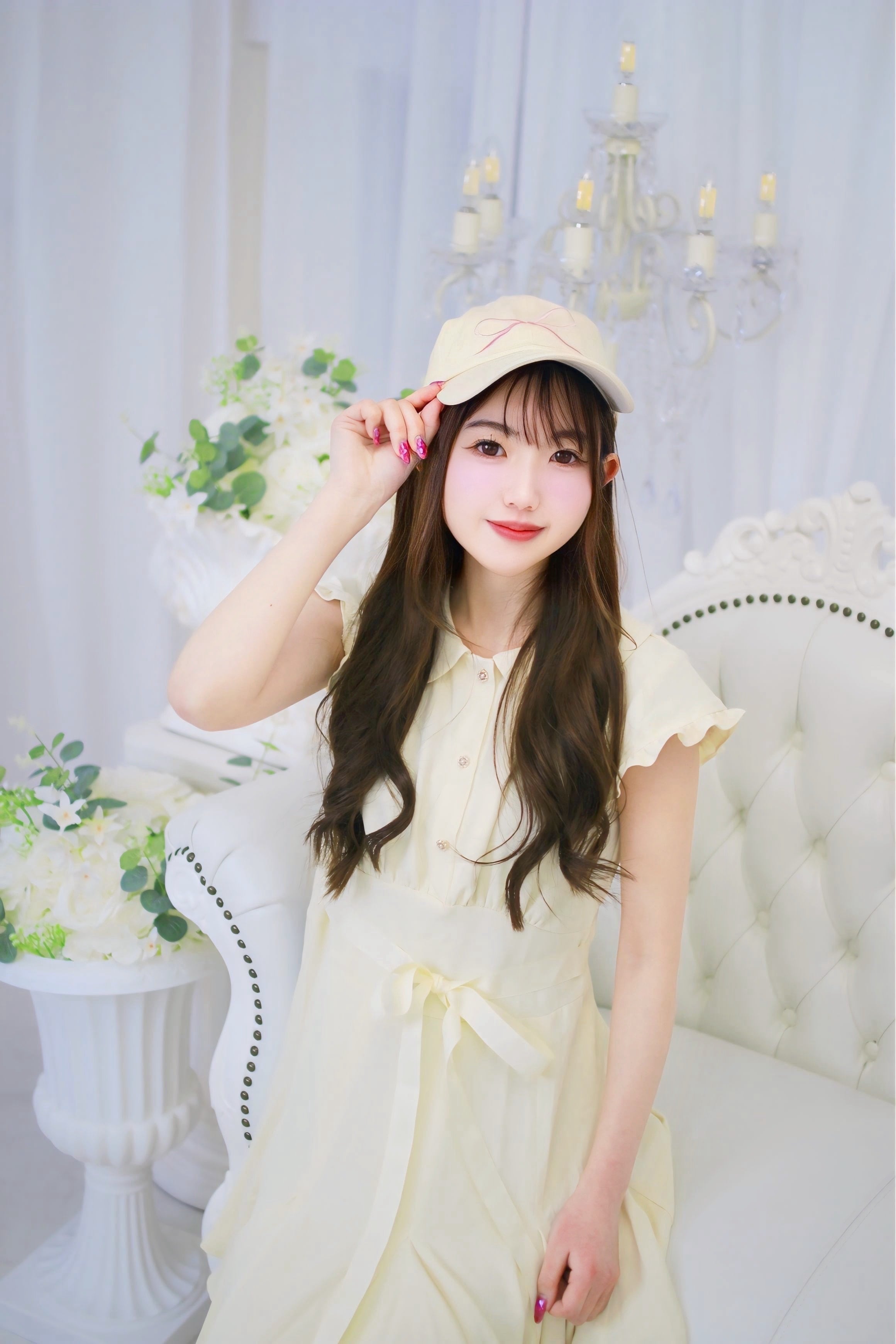 ナチュロススリムガーリーワンピース