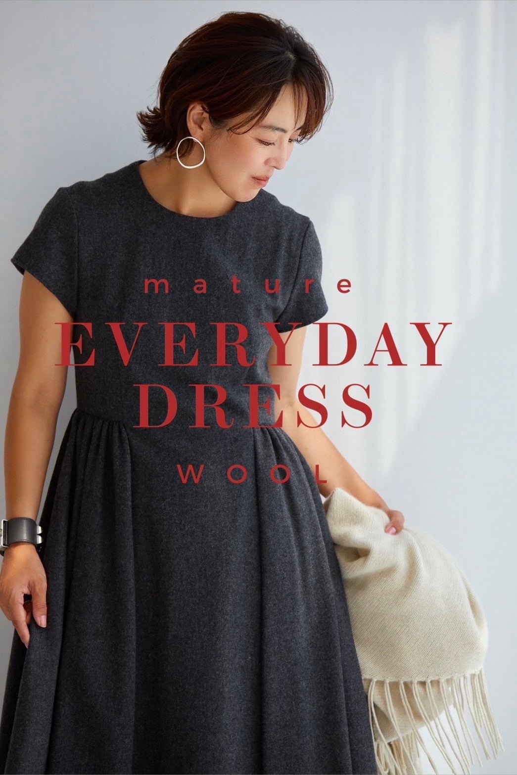 the9shop鈴木六夏　EVERYDAY DRESS mature ネイビー THE9SHOP EVERYDAY DRESS mature 紺 S 鈴木六夏