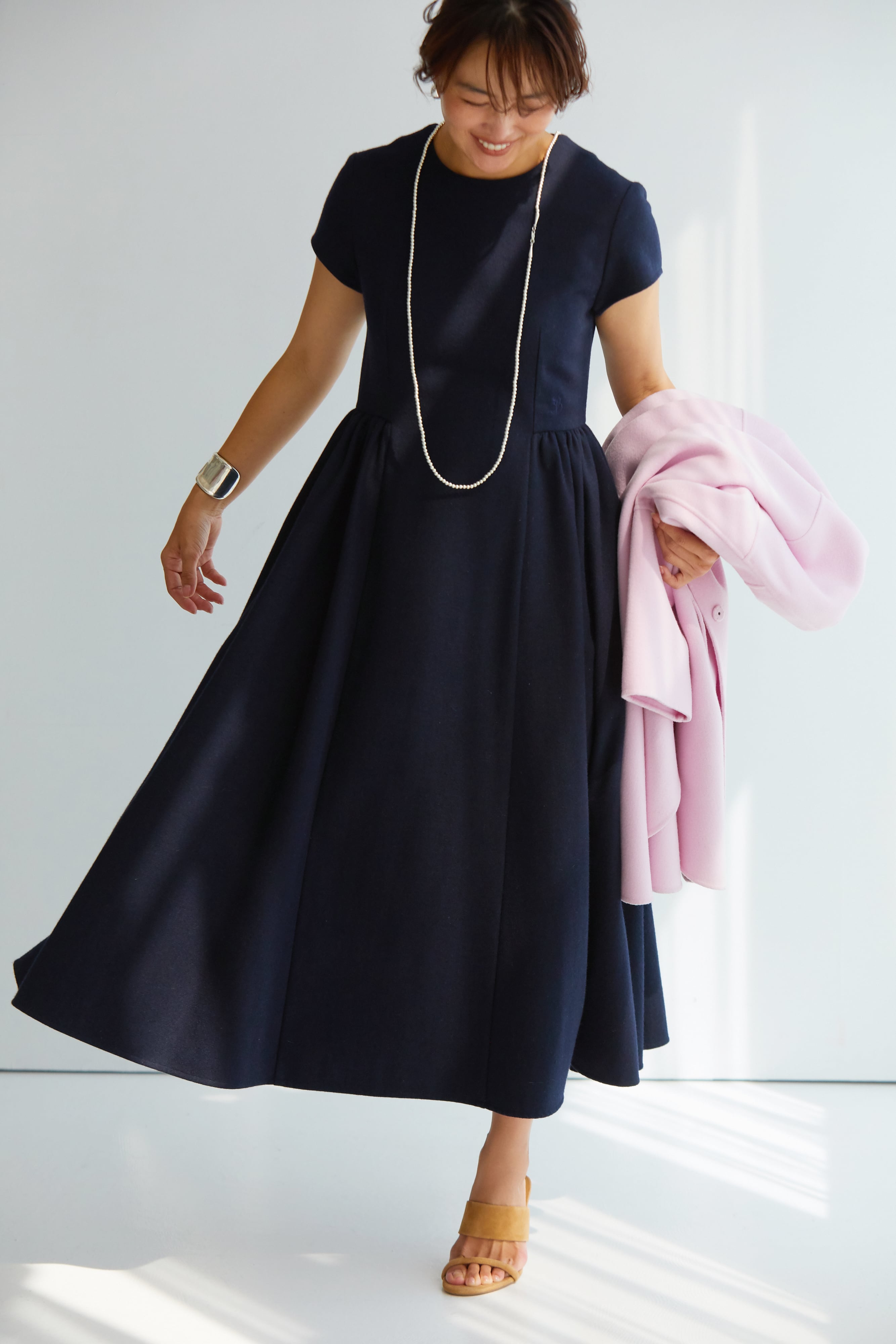 the9shop鈴木六夏　EVERYDAY DRESS mature ネイビー the9shop 鈴木六夏さん everyday dressの通販 by koaso's shop