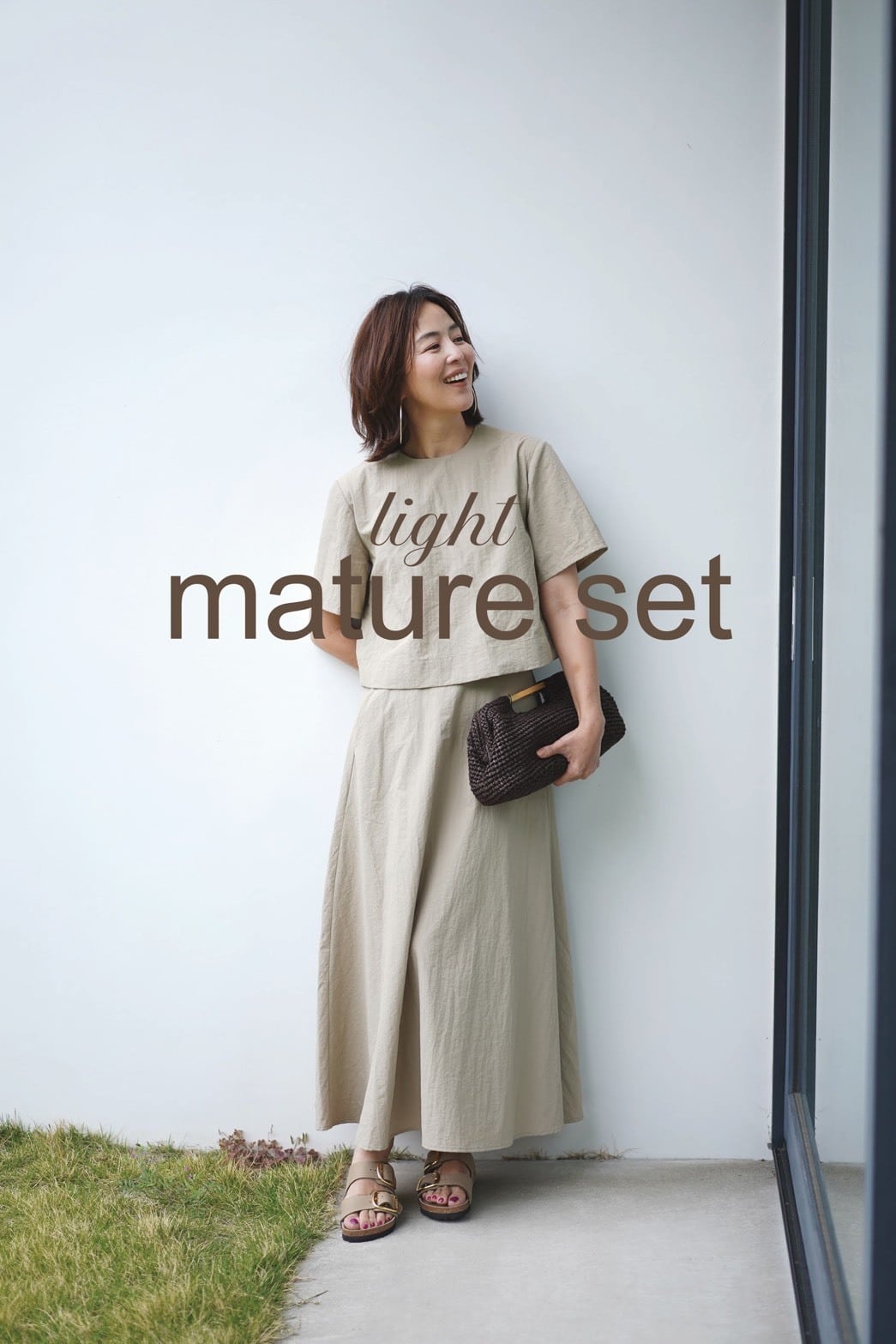鈴木六夏　the9shop EVERYDAY Skirt エブリデイスカート　白 Drawer - 鈴木六夏The9shop 新品EVERYDAY DRESS stripe マキシの通販