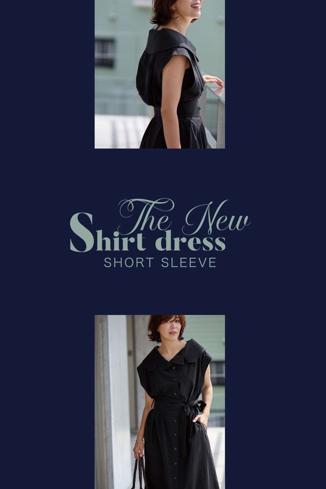 エブリデイドレス　The9shop ネイビー THE9SHOP