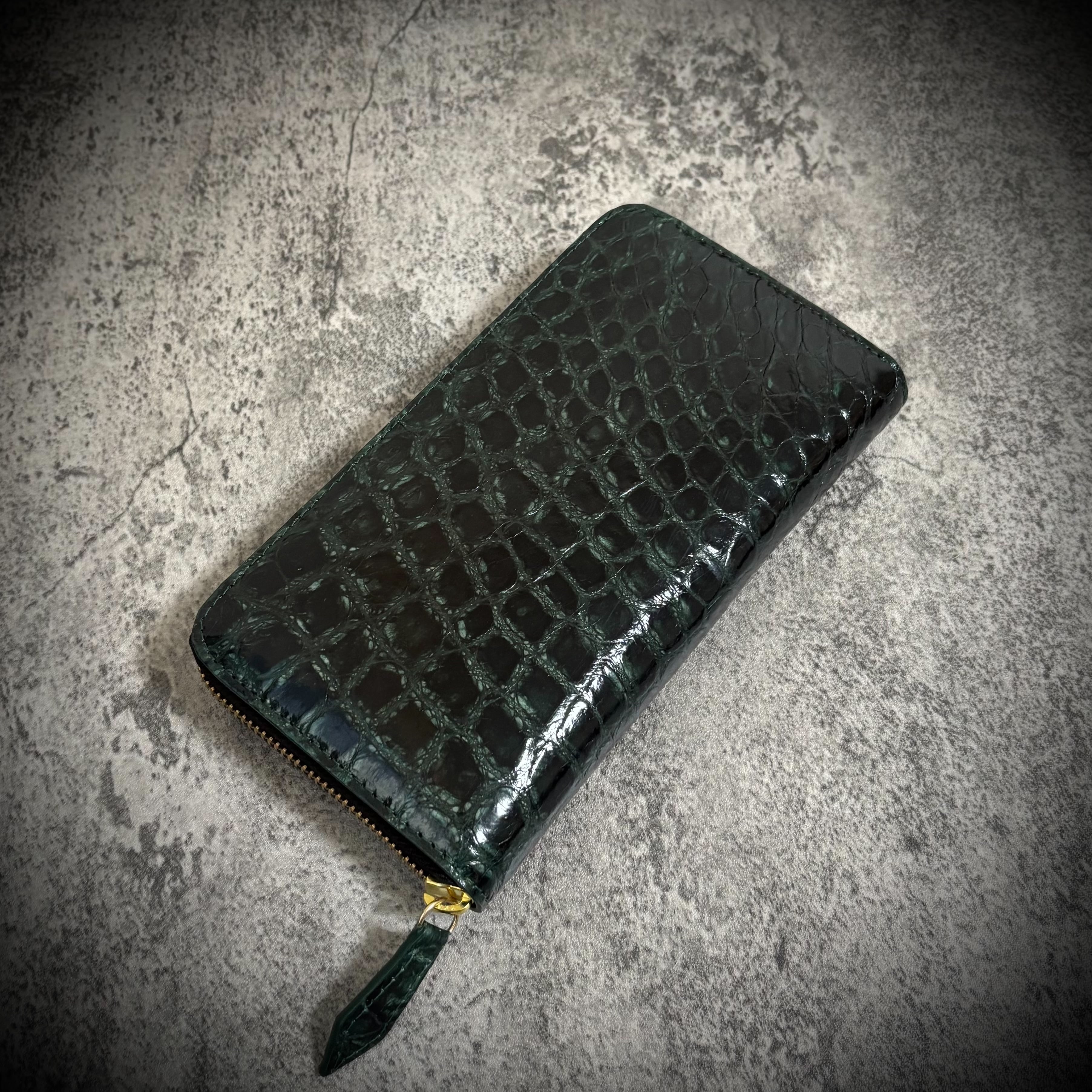 VALLGO Leather Shop クロコダイル ガルーシャ 財布