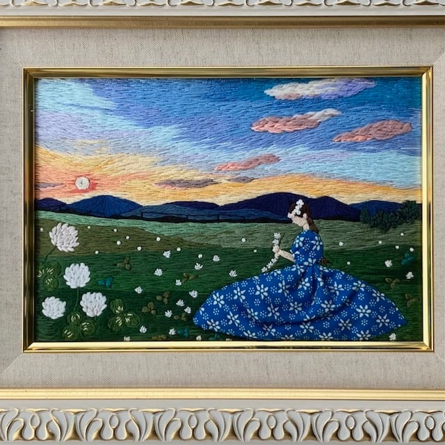 刺繍絵画　[紫雲]作 刺繍絵画って何？高島屋にて開催！『刺繍絵画の世界展 ‐明治