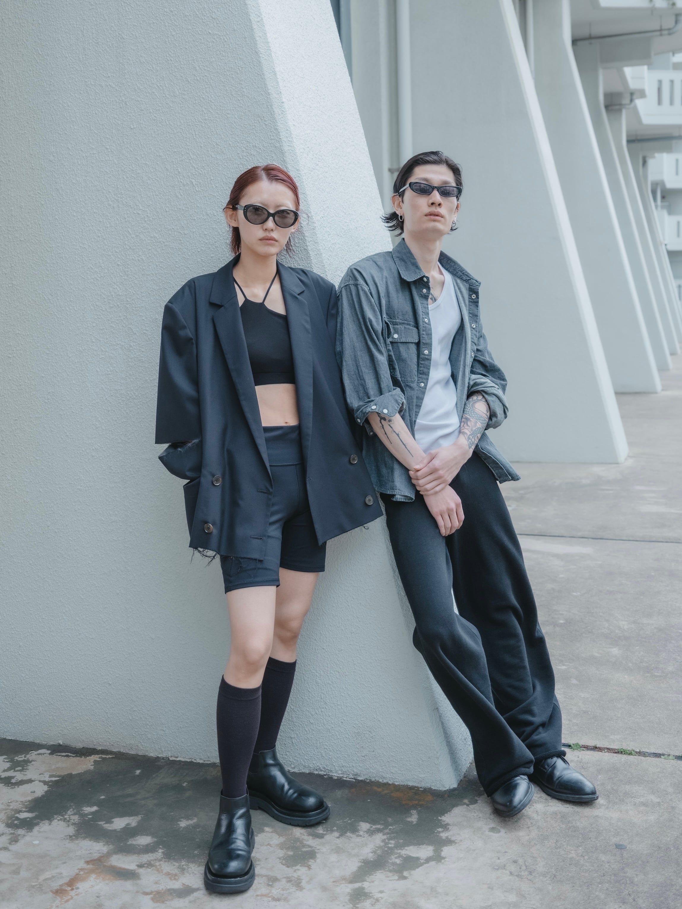 ジャケット・アウター akio ALLSAINTS（オールセインツ）の「AKIO 2-IN-1 BOMBER JACKET | AKIO 2