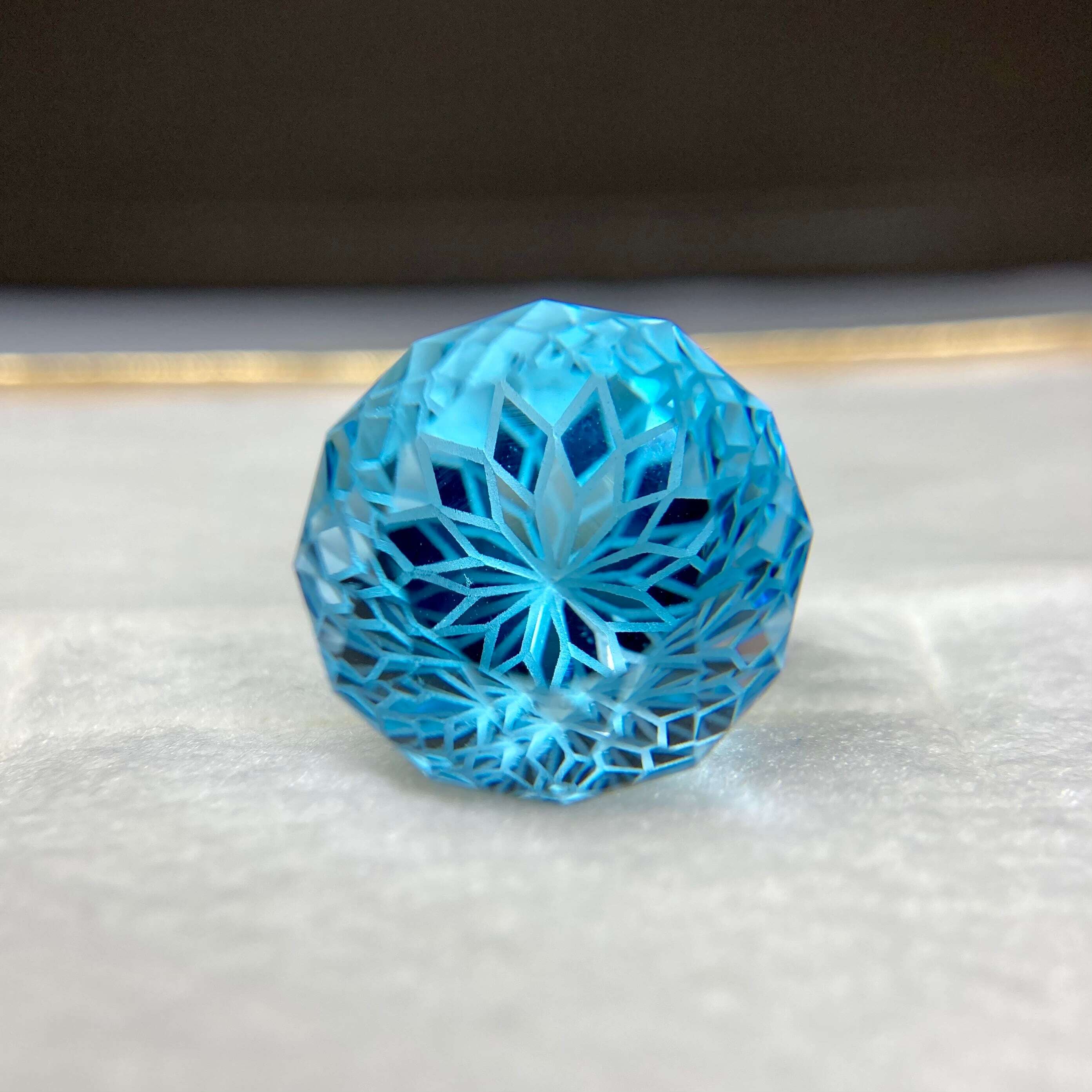 トパーズ 15.393ct ブルー 簡易ソーティング付き No.175