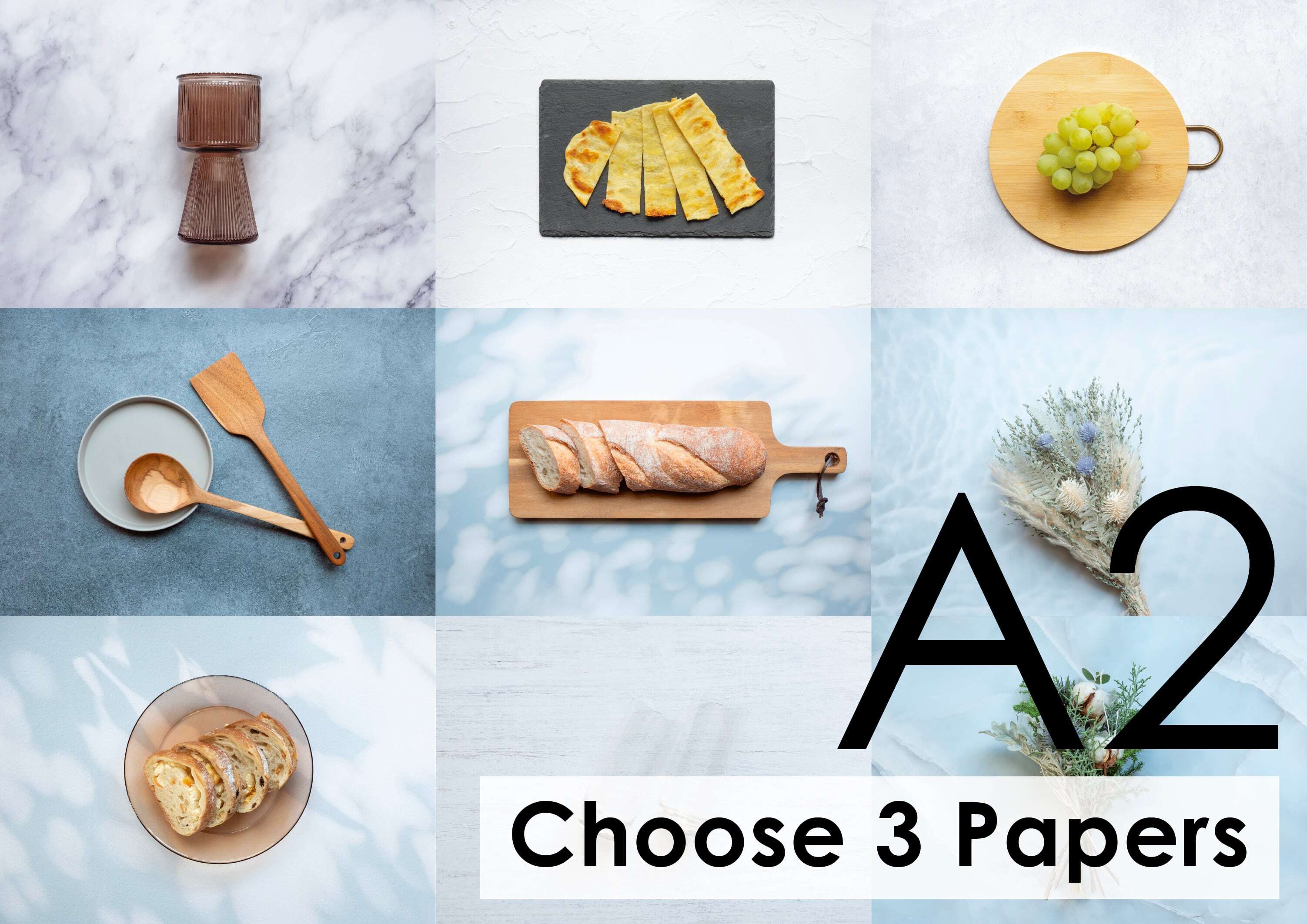 【A2】Texture Choose 3 Papers お好み3枚セット