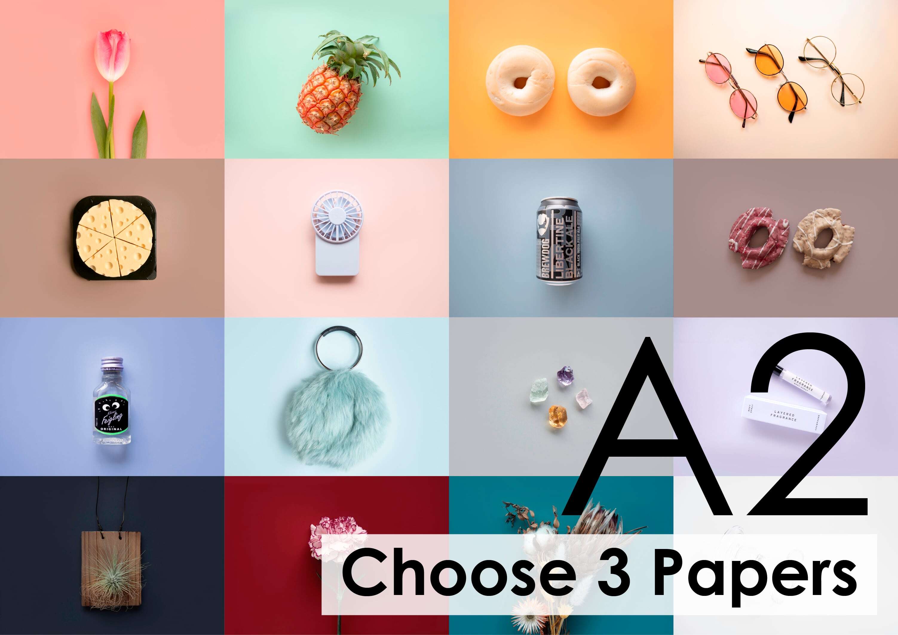 【A2】Choose 3 Papers お好み3枚セット