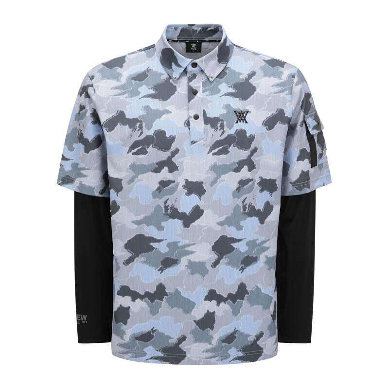 【極美品】23年モデル ANEW GOLF アニューゴルフ 半袖ポロシャツ L ANEW GOLF アニューゴルフ 半袖ポロシャツ ブラック系 L ゴルフウェア