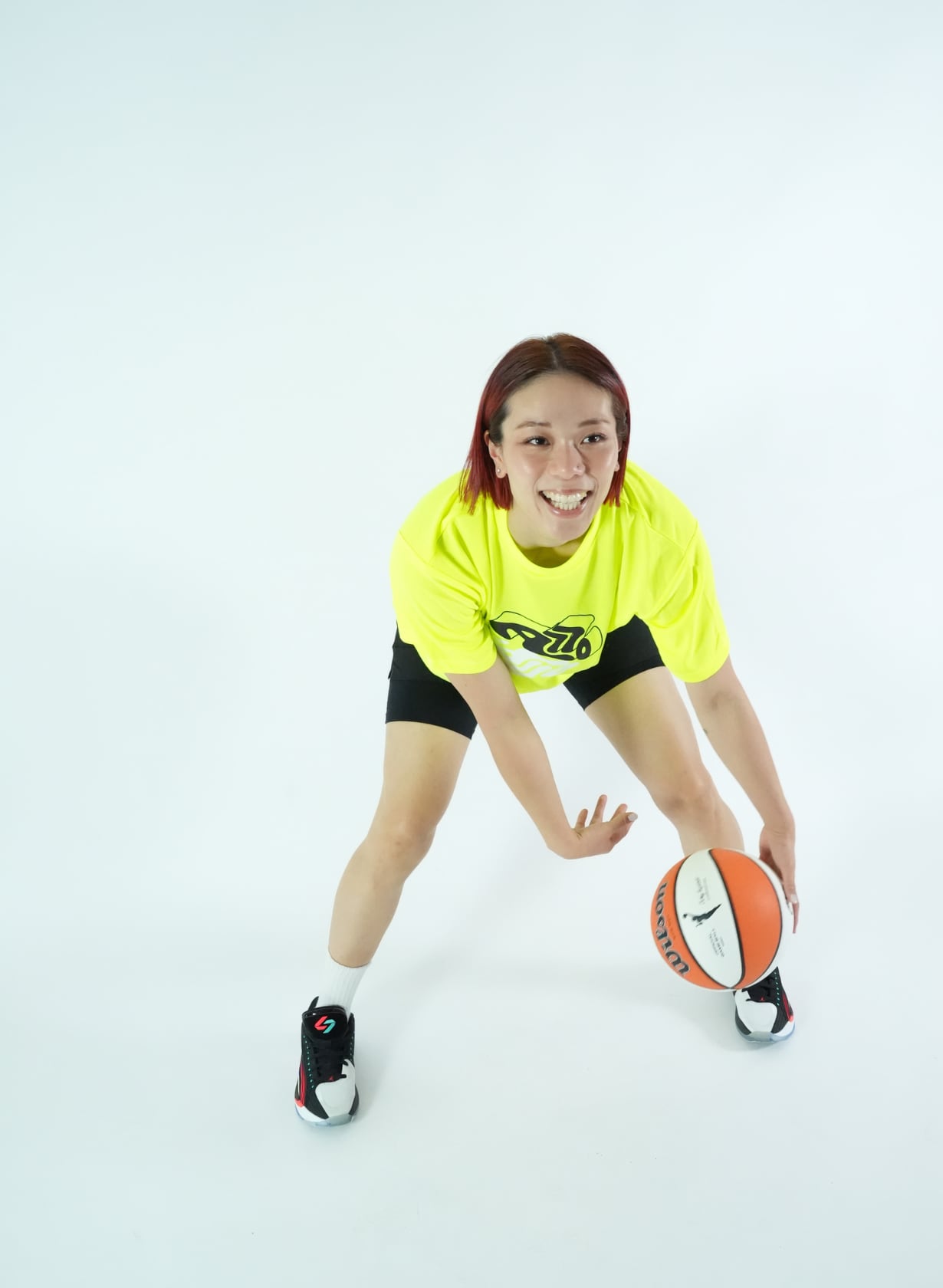 Kicks Logo Tee - neon yellow/black