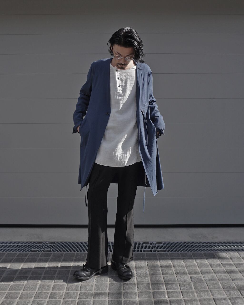 ASKYY CURVED ZIPPER RIDERS JACKET