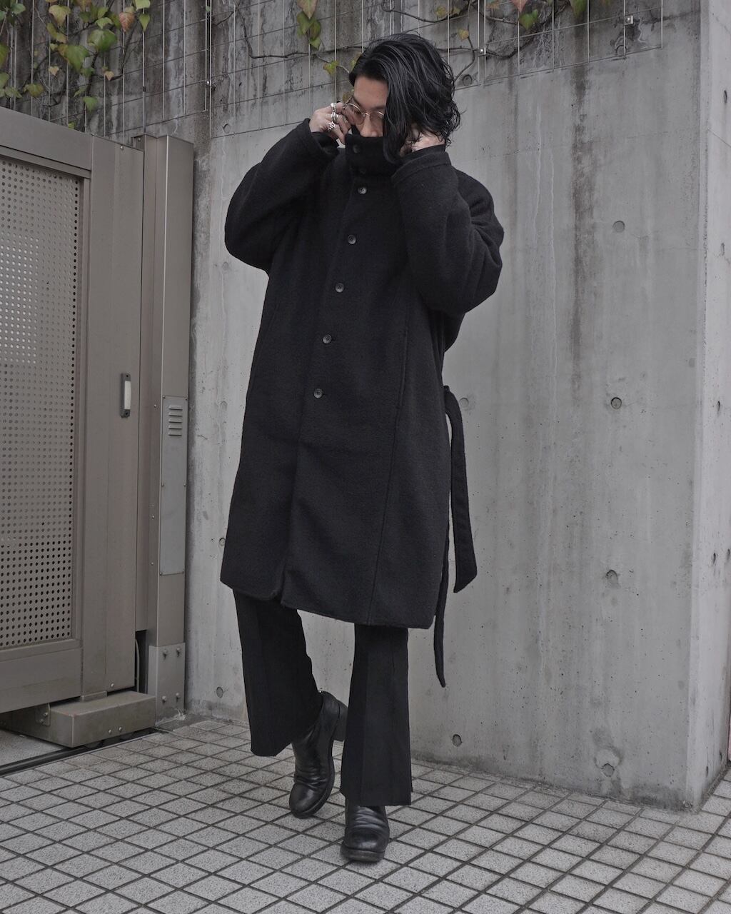 ASKYY アスキー　セットアップ　ジャケット＆パンツ　カットオフ　フリンジ　黒 ASKYY TOKYO FLAGSHIP