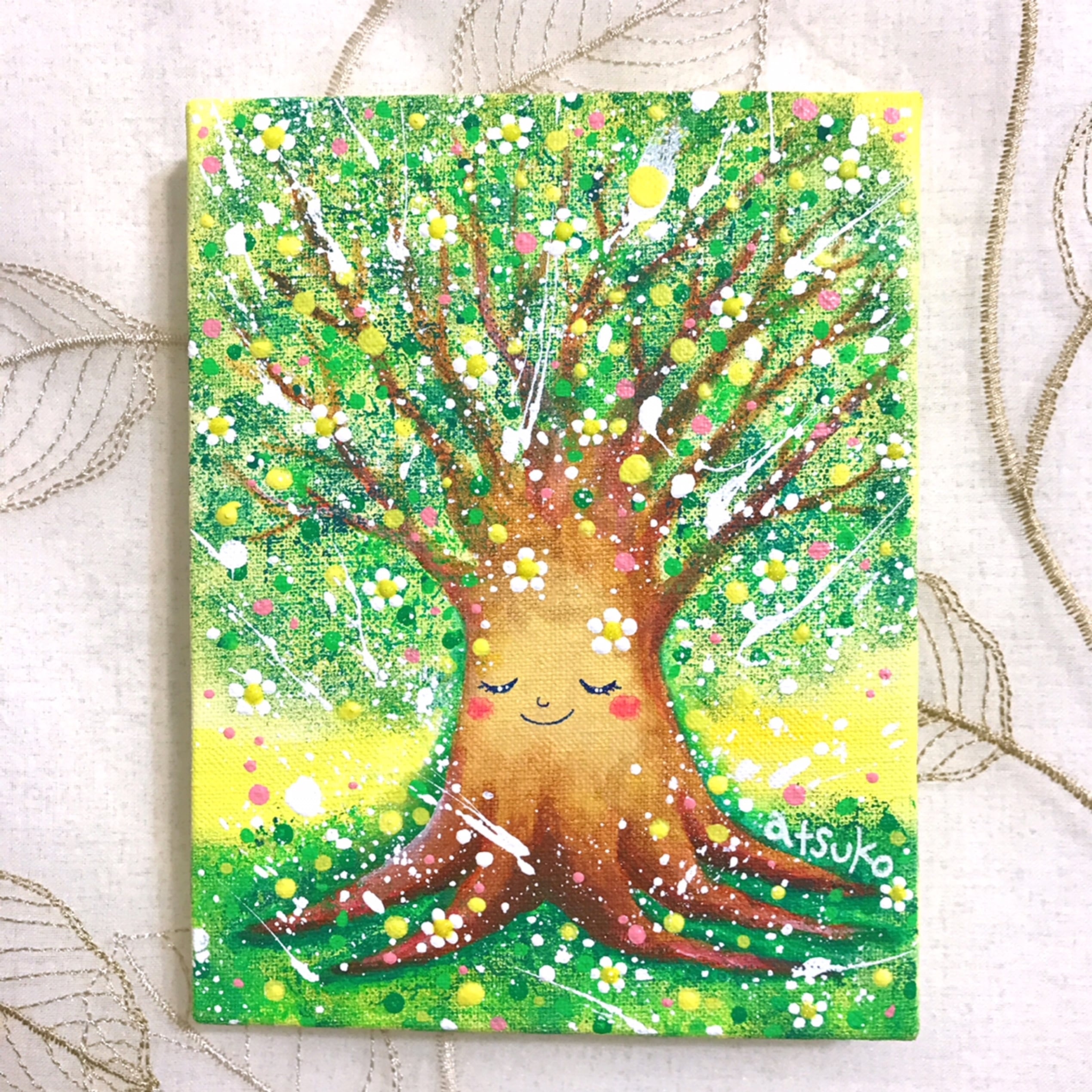 原画・龍アート「愛の祝福」アクリル画 | ふじあつこ gallery shop