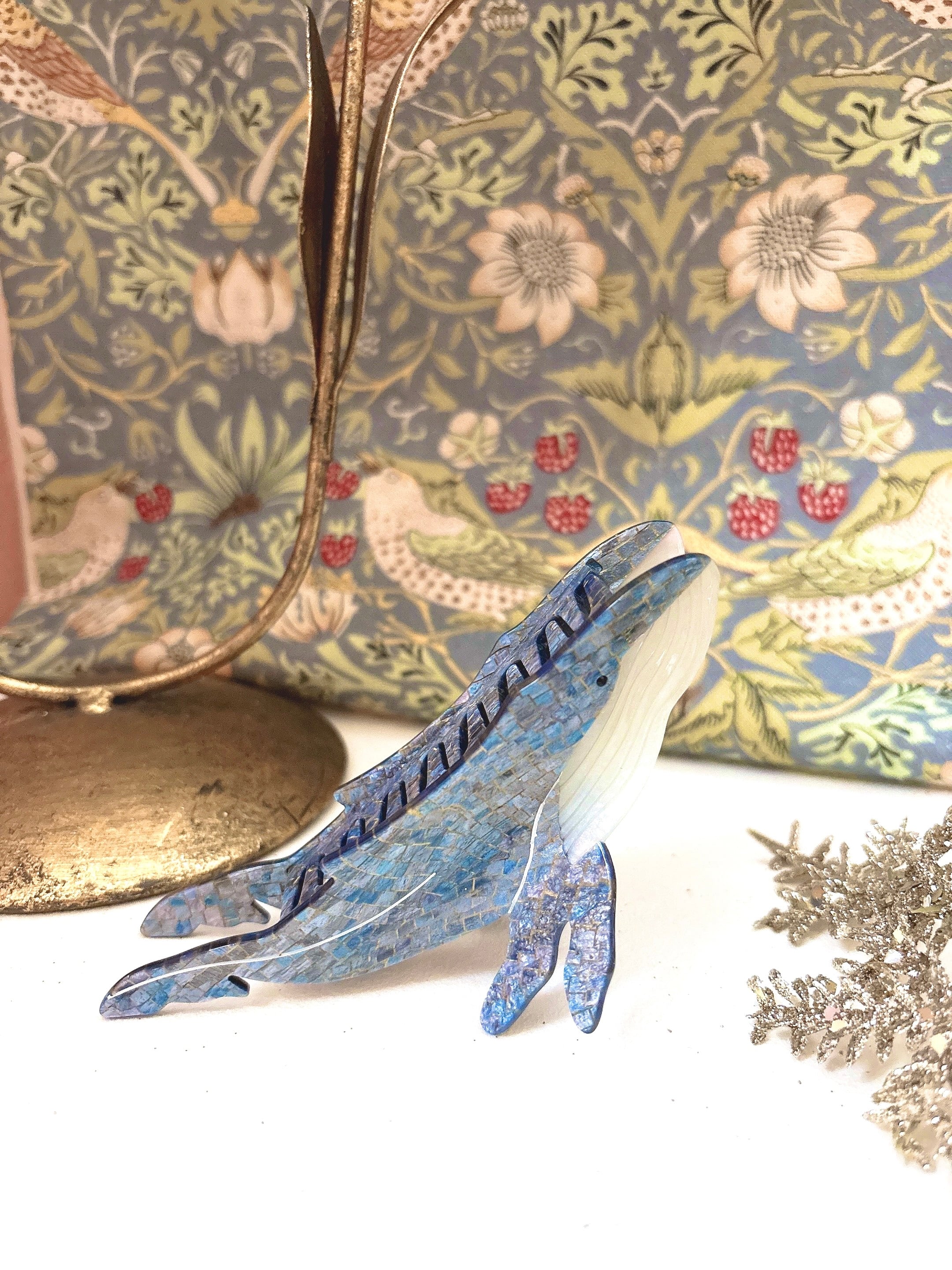 ザトウクジラ　ヘアクリップ