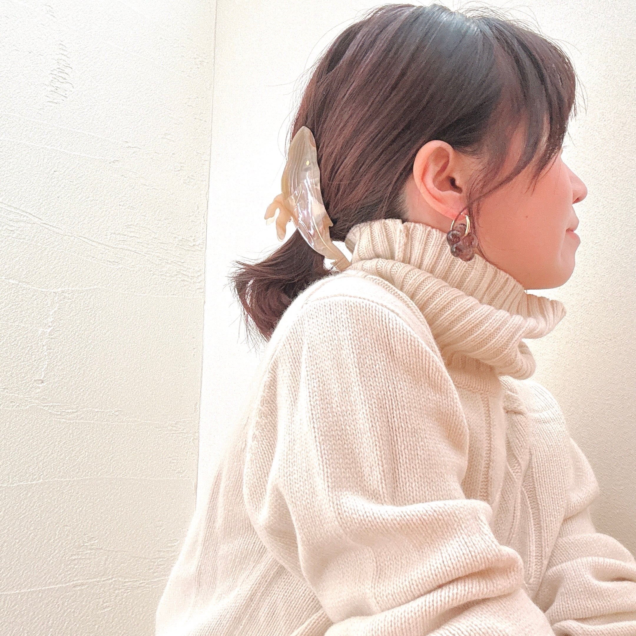やさしいクジラ ヘアクリップ
