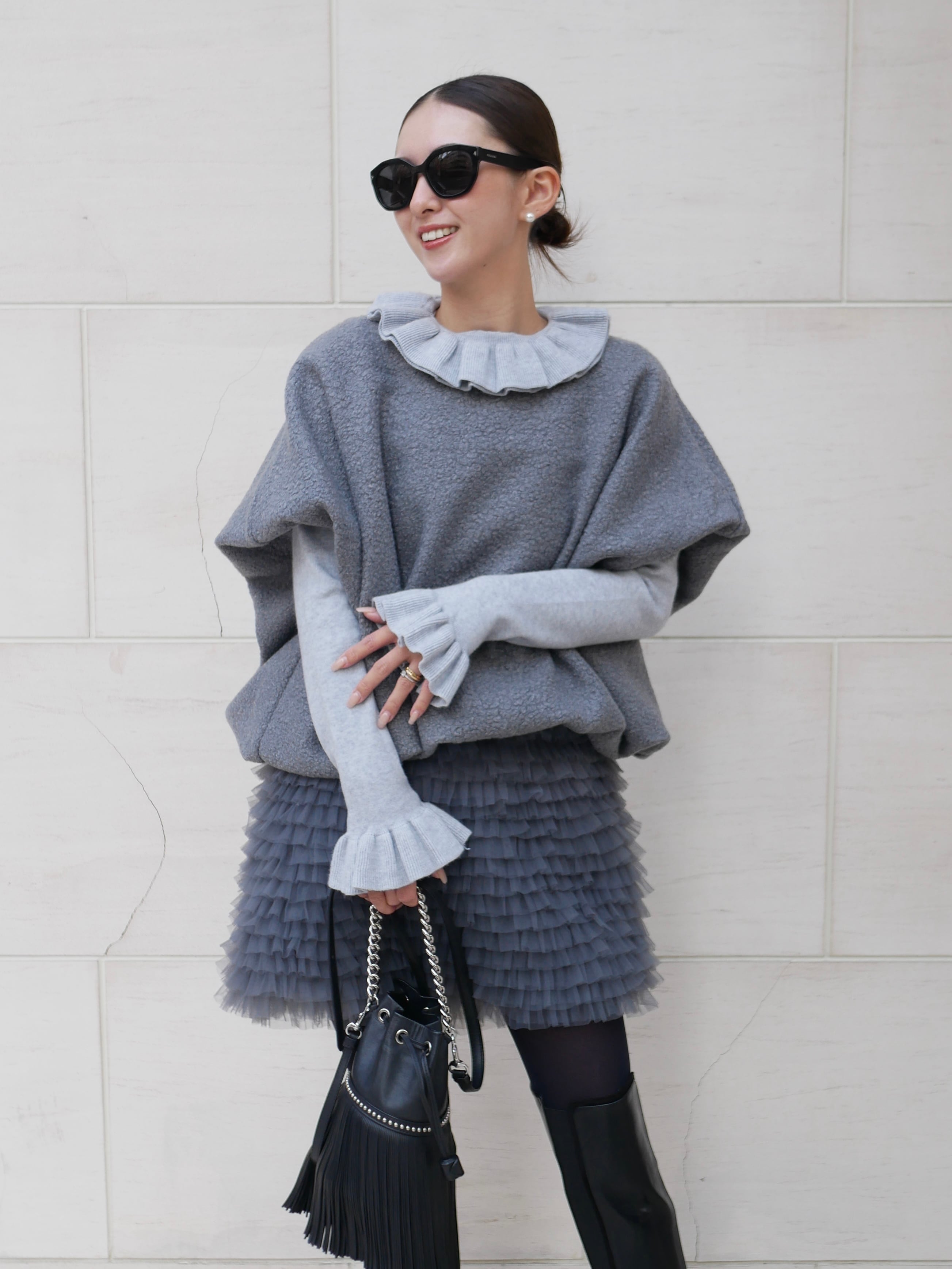 bebeod リボンデザイン　パールボタンジャケット STORY | コーディネイト詳細 | KOBUNSHA SELECT SHOP