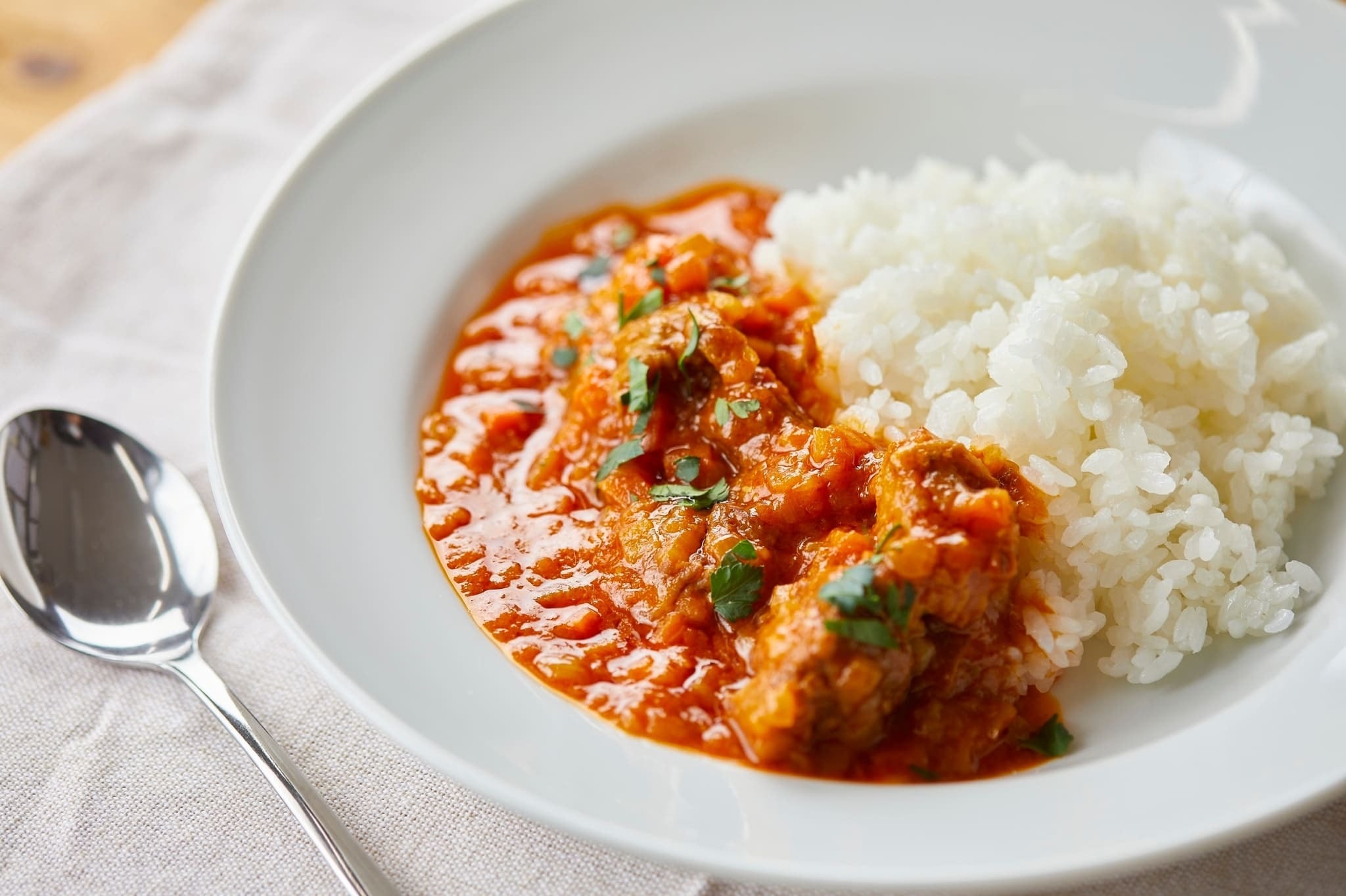 ラム肉のトマトカレー