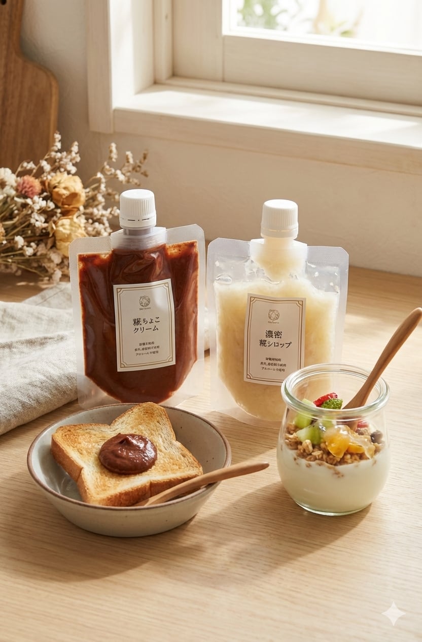 濃密糀シロップ＆糀ちょこクリーム