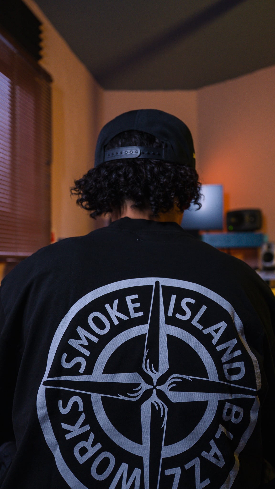 SMOKE ISLAND 7.5oz U.S.A Cotton Garment Dye T-Shirt