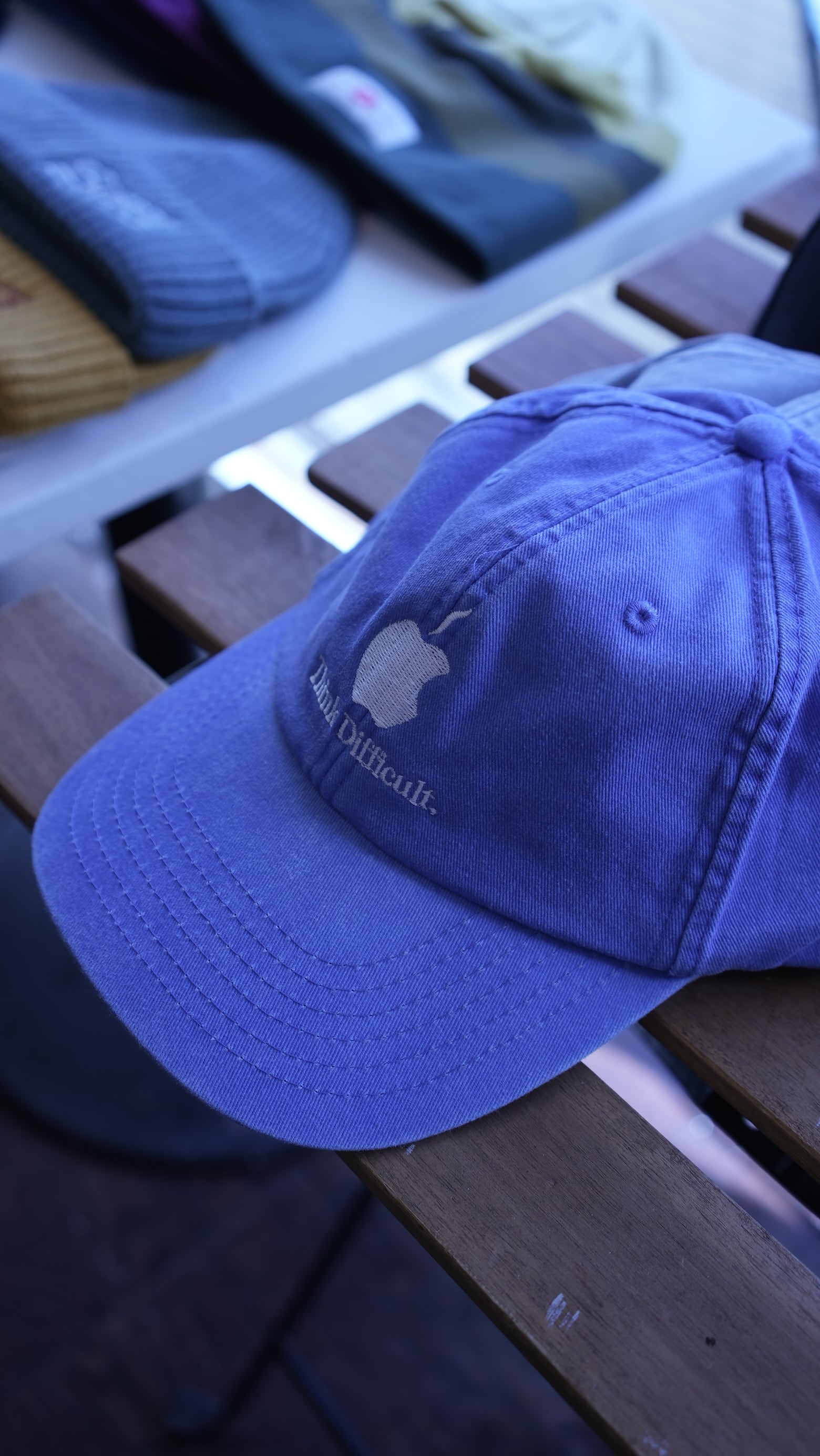 Think Difficult Washed Vintage dad Cap