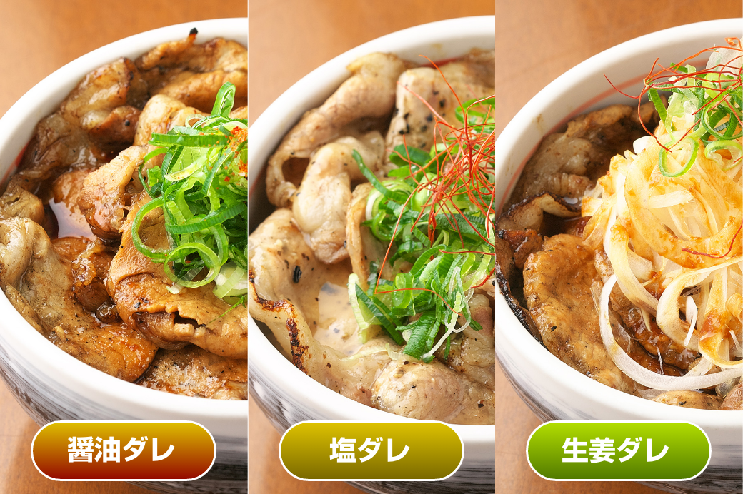 炭火焼豚丼の具（醤油・塩・生姜ダレ各5人前） 15人前