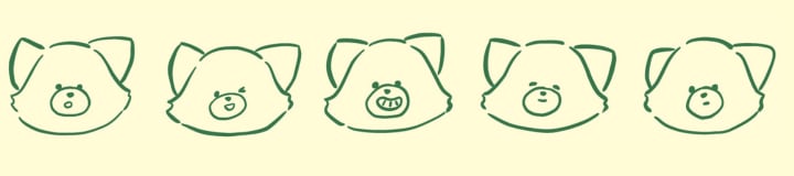 すこやかなぬいぐるみ