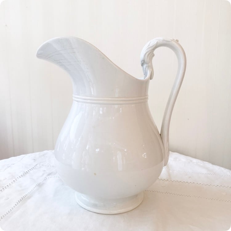 フランスアンティーク ピシェ｜PEXONNE (ペクソンヌ窯) 水挿し アンティーク陶磁器｜19世紀後半～20世紀初頭